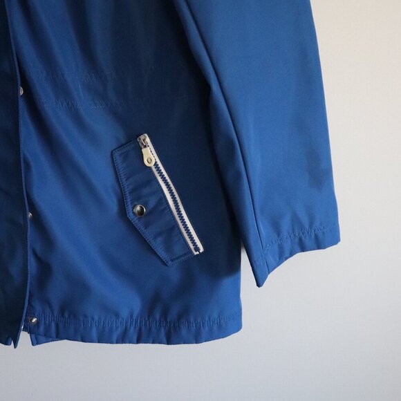 Northern Reflections Women's M Blue Hooded Full Zip Lined Rain Coat Jacket - Picture 15 of 16